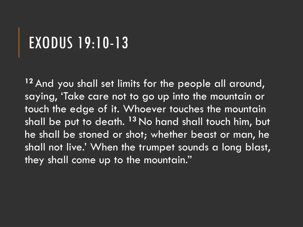 exodus 19 10 13 1