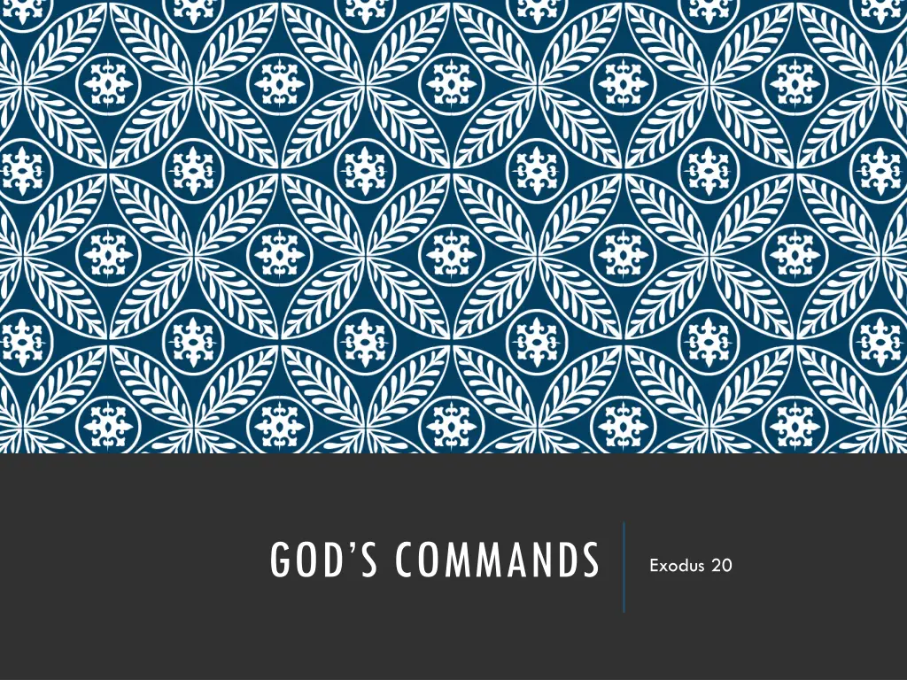 god s commands