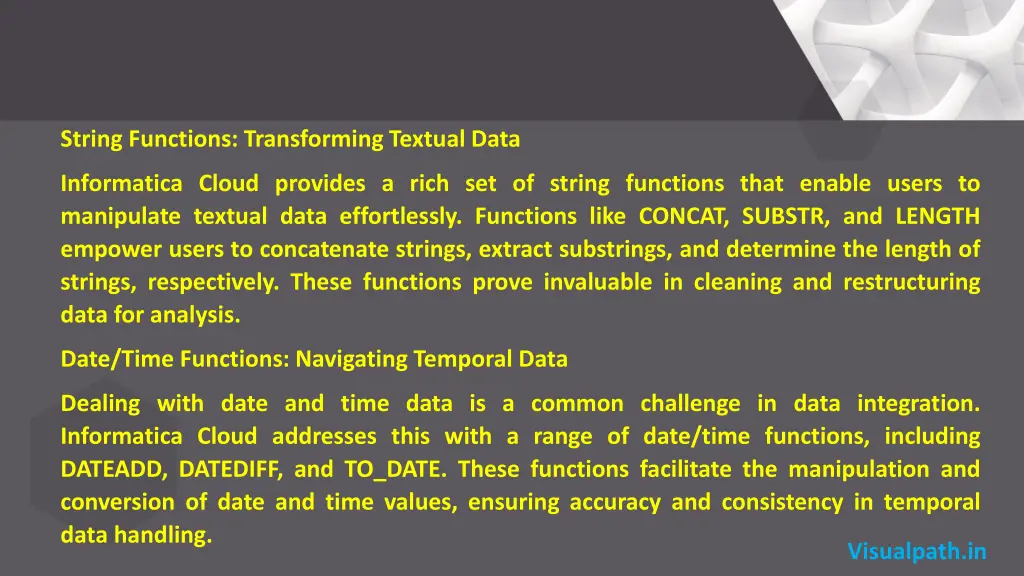 string functions transforming textual data