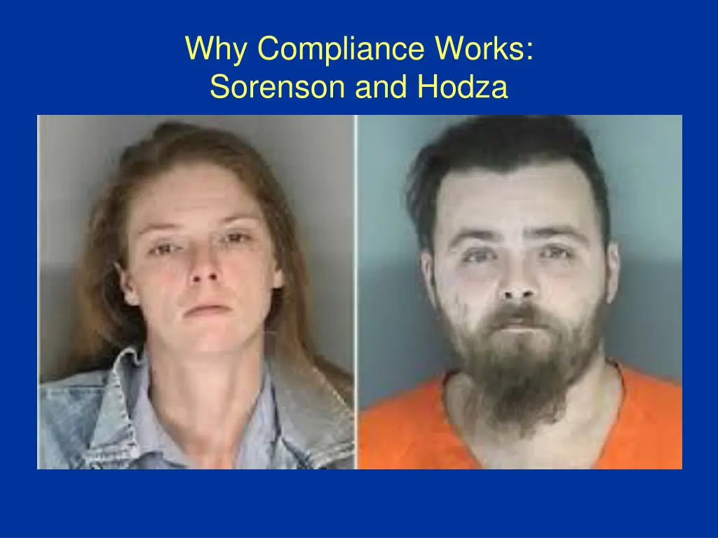 why compliance works sorenson and hodza