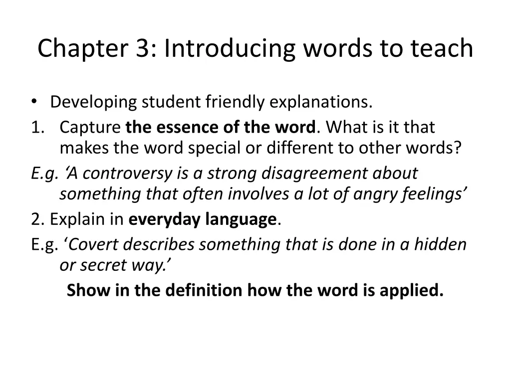 chapter 3 introducing words to teach 2