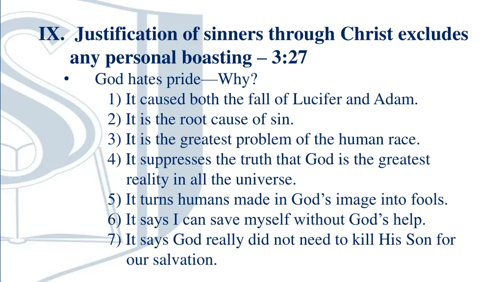 ix justification of sinners through christ 1