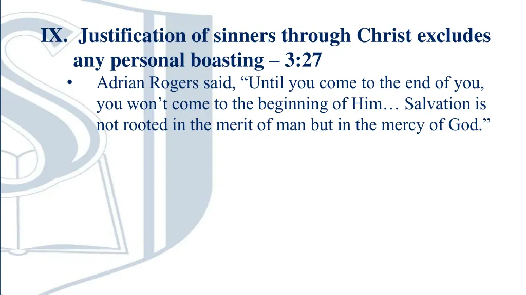 ix justification of sinners through christ 2