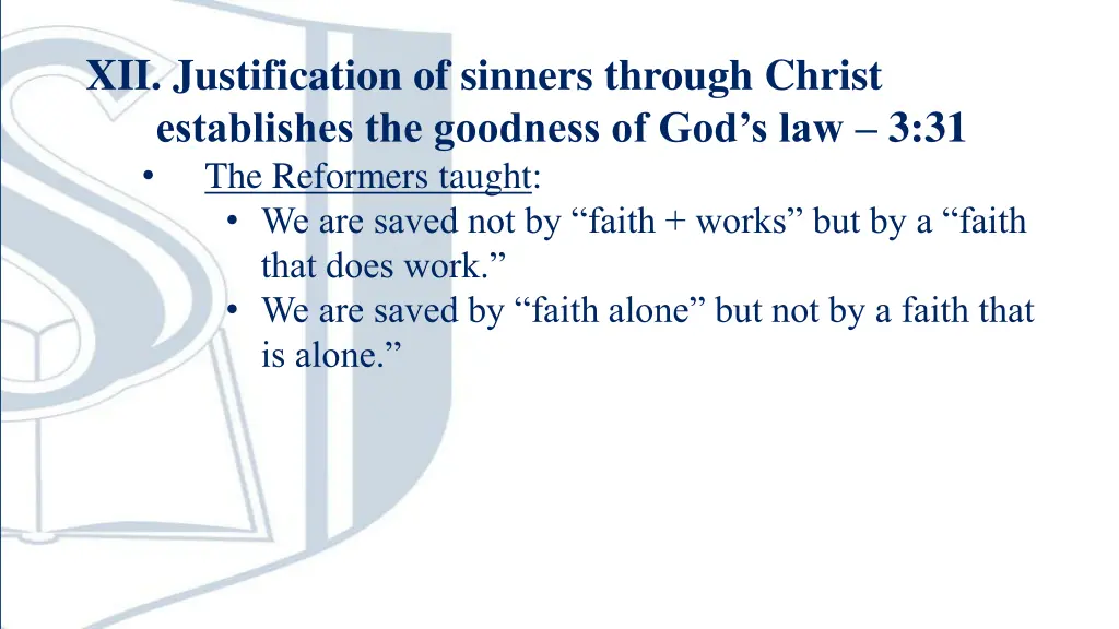 xii justification of sinners through christ 1