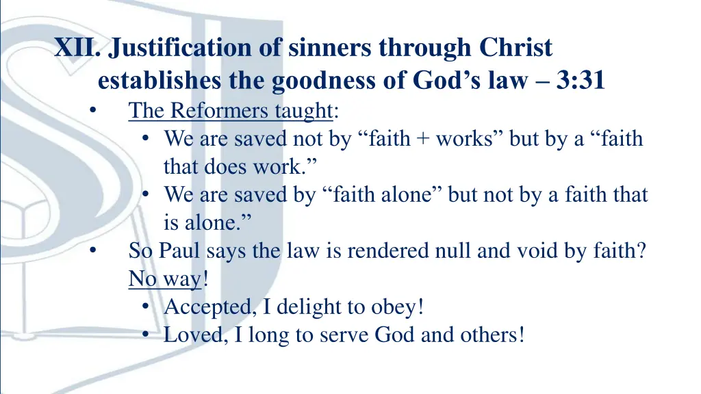 xii justification of sinners through christ 2