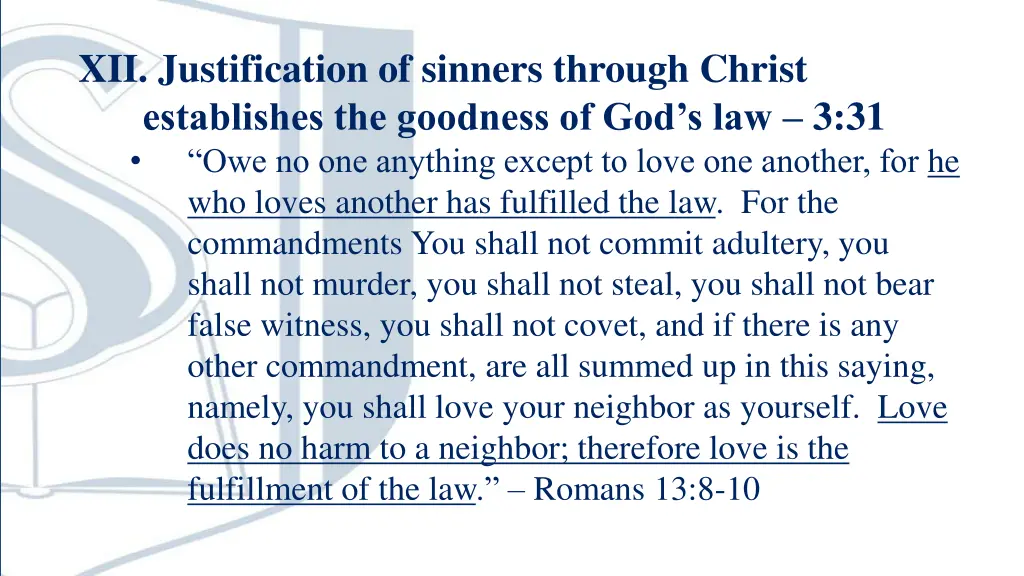 xii justification of sinners through christ 3