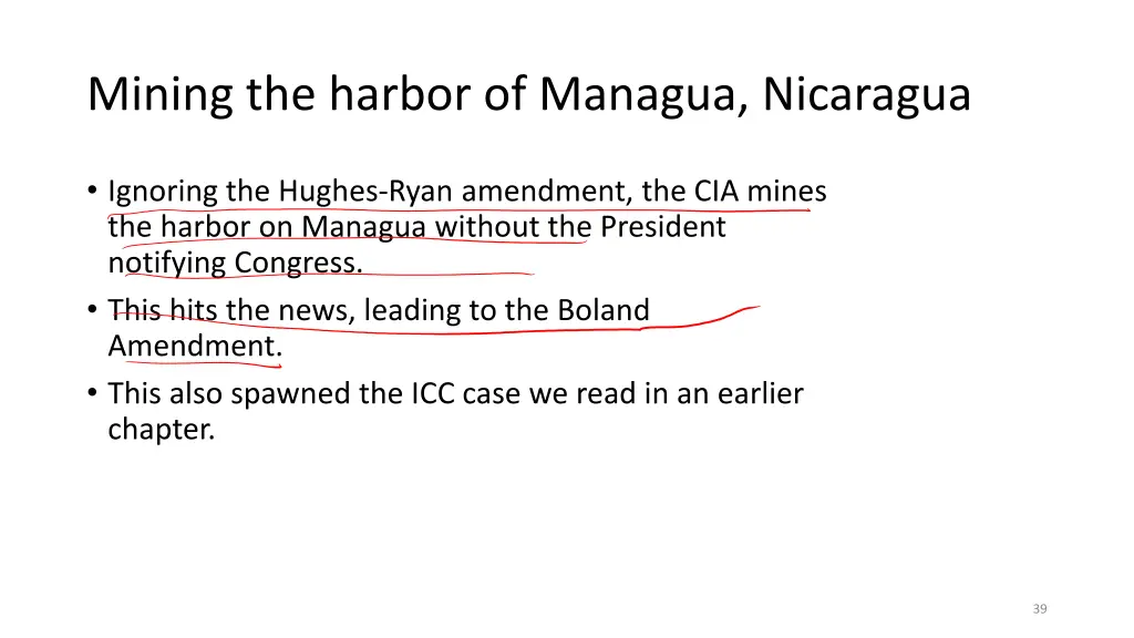 mining the harbor of managua nicaragua