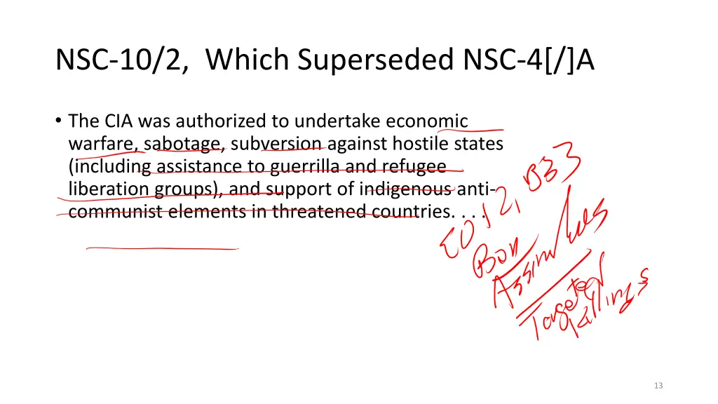 nsc 10 2 which superseded nsc 4 a