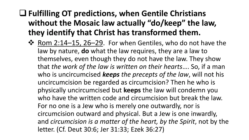 fulfilling ot predictions when gentile christians