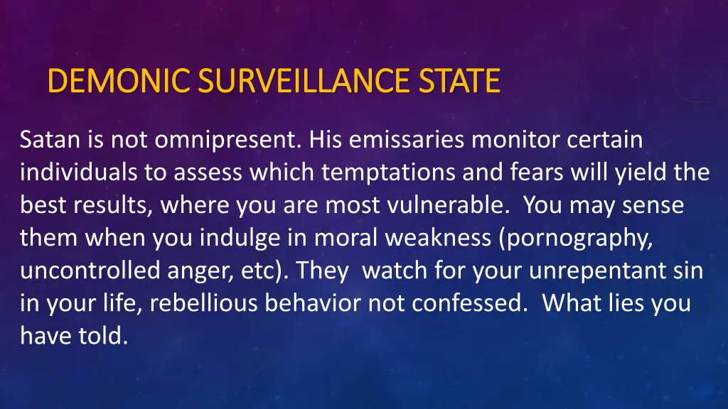 demonic surveillance state demonic surveillance