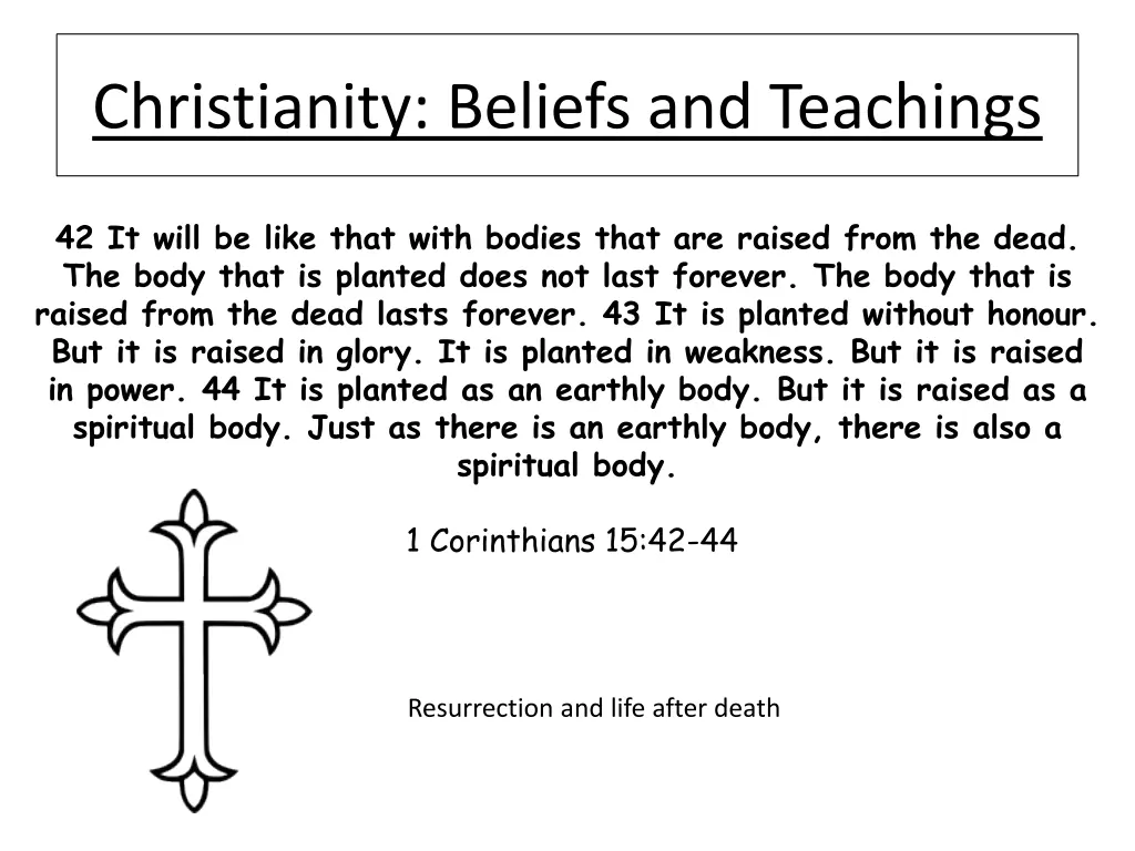 christianity beliefs and teachings 11