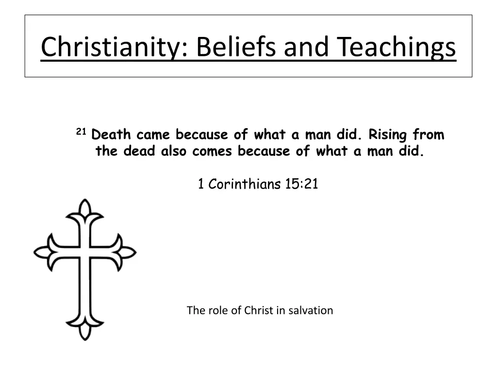 christianity beliefs and teachings 15