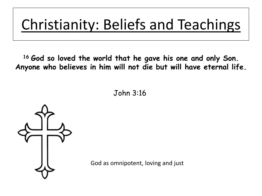 christianity beliefs and teachings 2