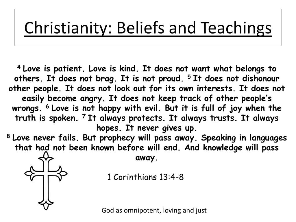 christianity beliefs and teachings 3