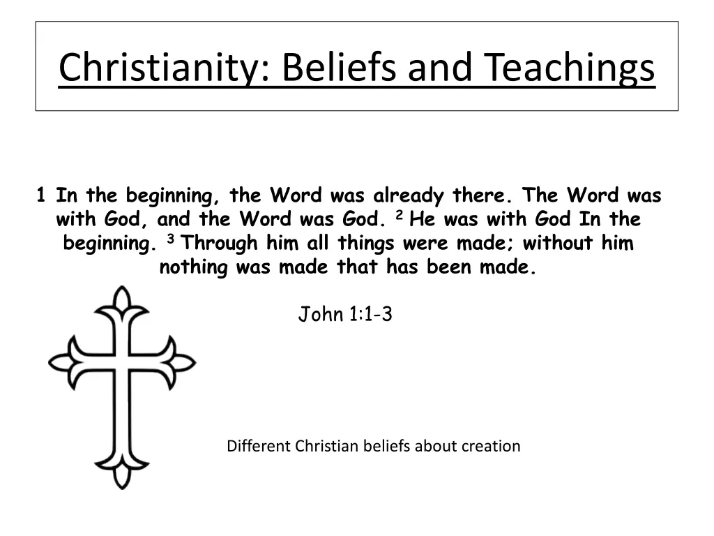 christianity beliefs and teachings 5