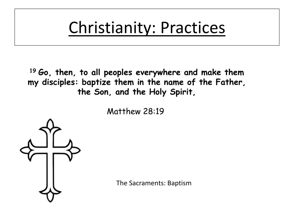 christianity practices 1