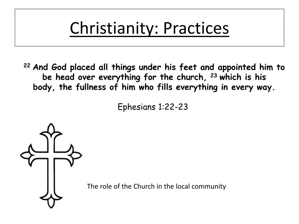 christianity practices 3