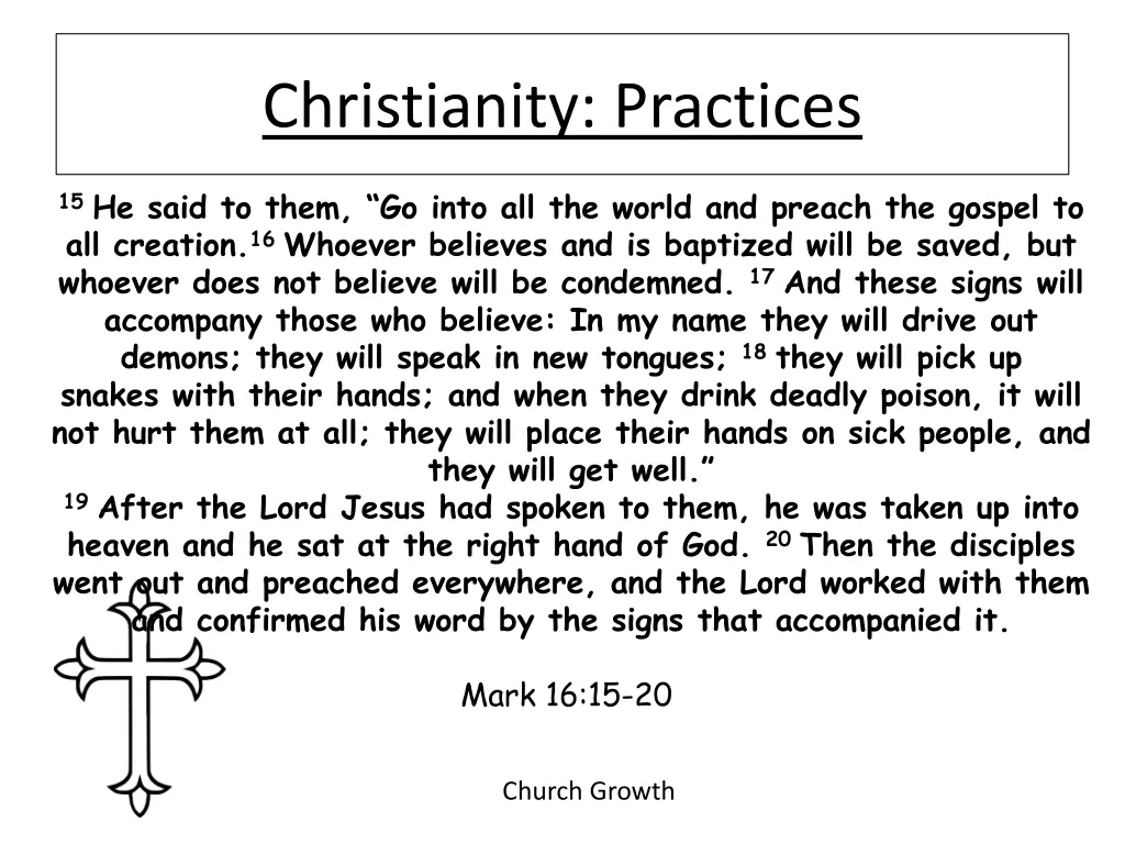 christianity practices 5