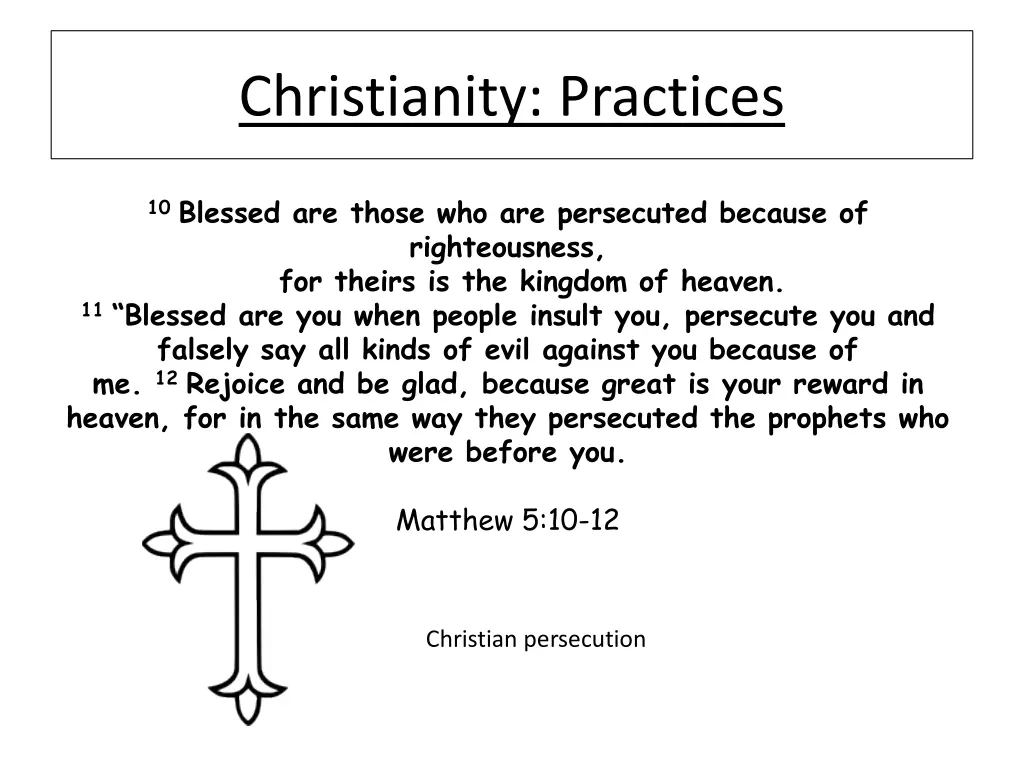 christianity practices 7