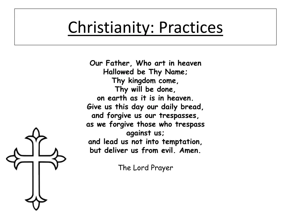 christianity practices