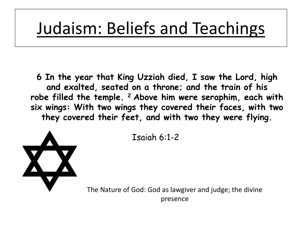 judaism beliefs and teachings 2