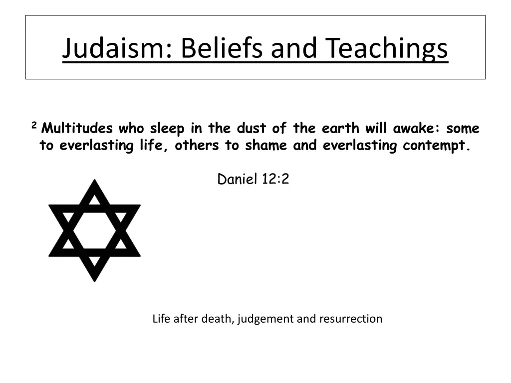 judaism beliefs and teachings 3