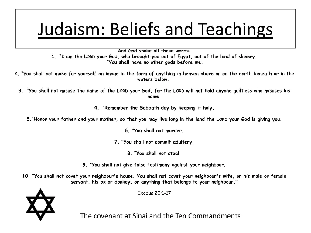 judaism beliefs and teachings 6