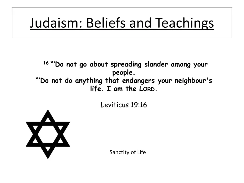 judaism beliefs and teachings 9