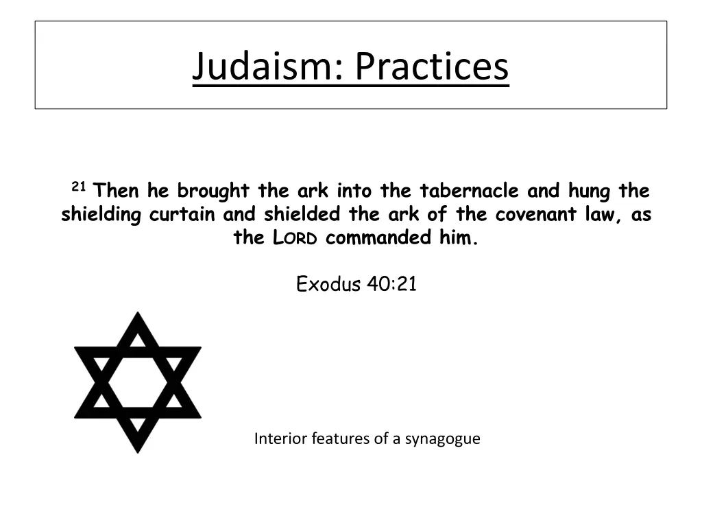 judaism practices