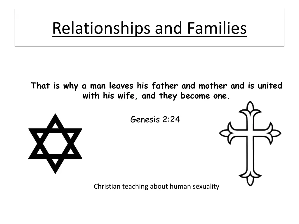 relationships and families