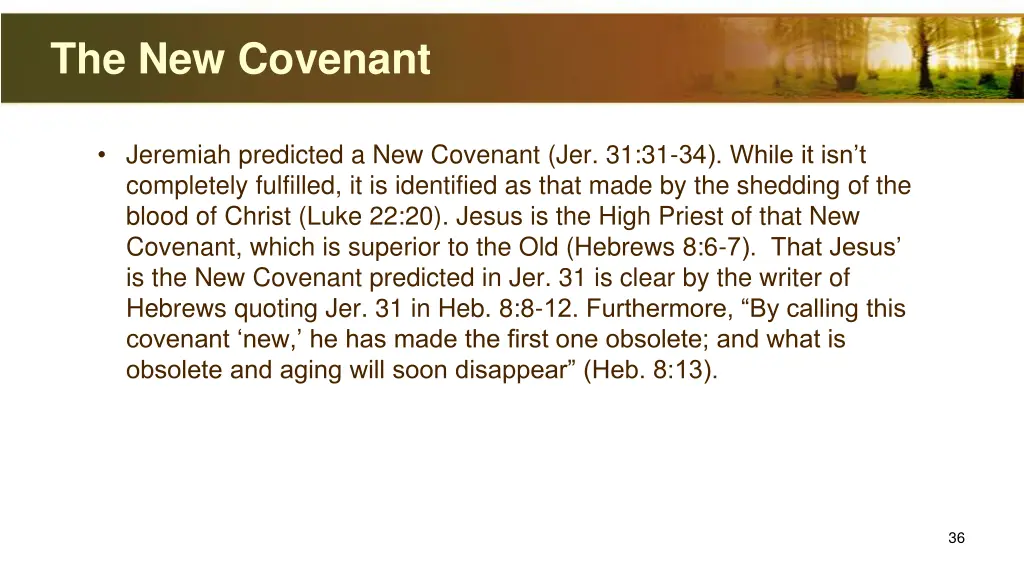 the new covenant