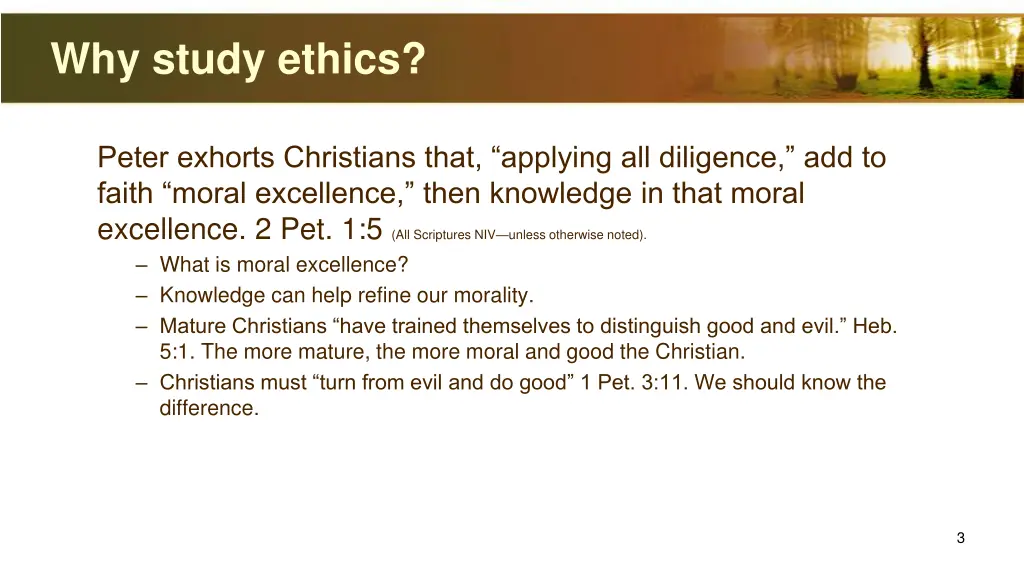 why study ethics