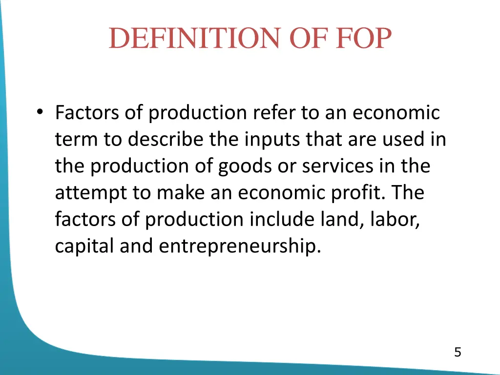 definition of fop