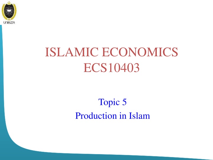 islamic economics ecs10403