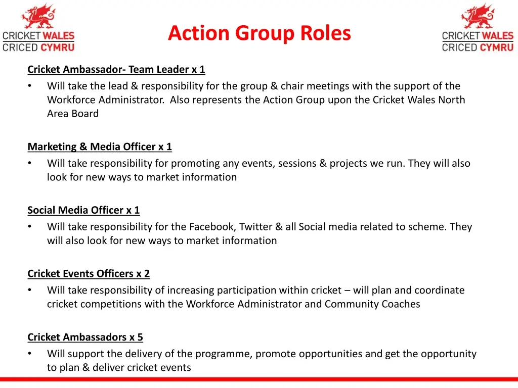 action group roles