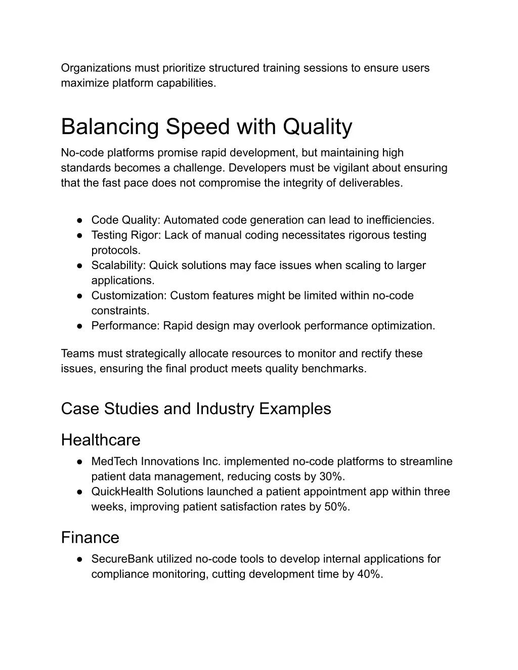 organizations must prioritize structured training