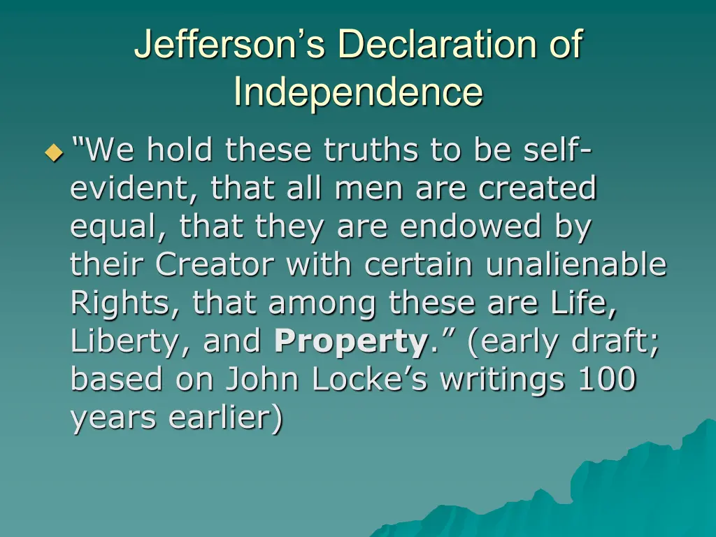 jefferson s declaration of independence