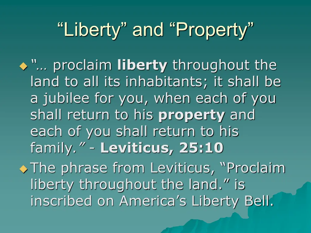 liberty and property