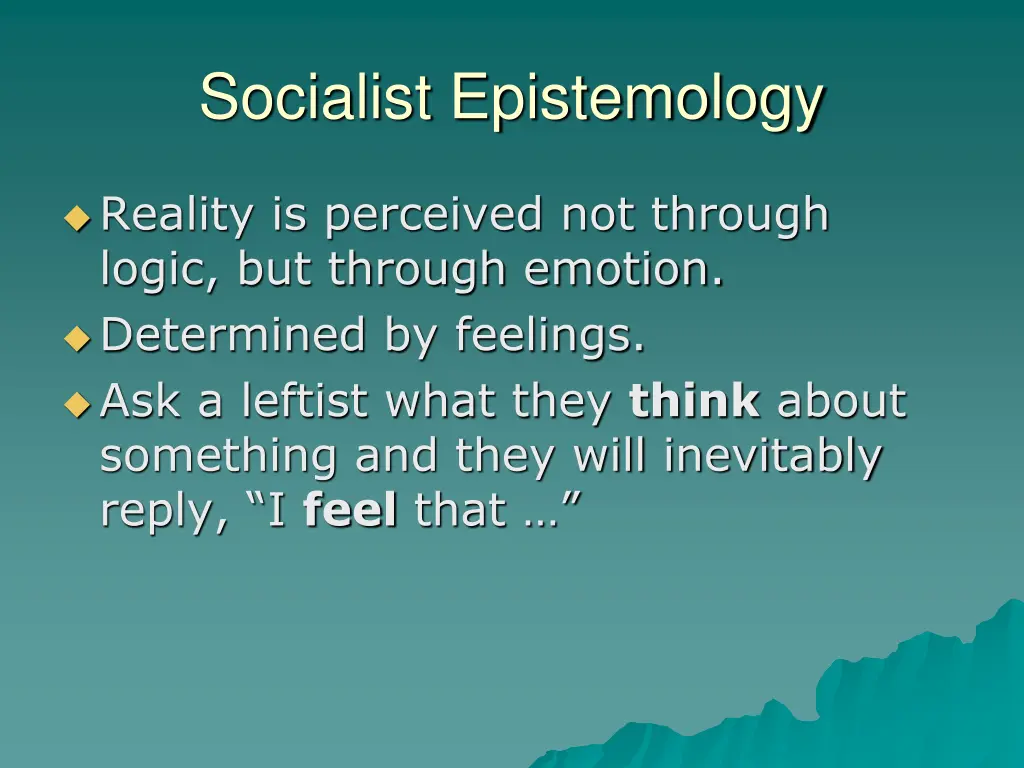 socialist epistemology