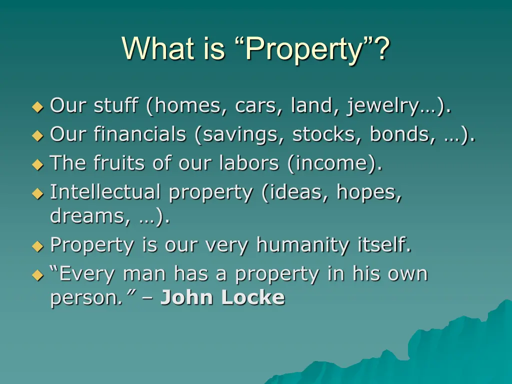 what is property