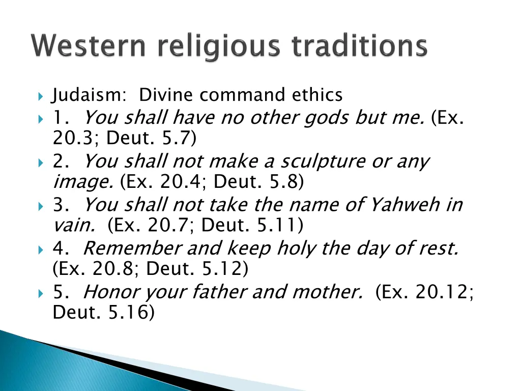 judaism divine command ethics 1 you shall have