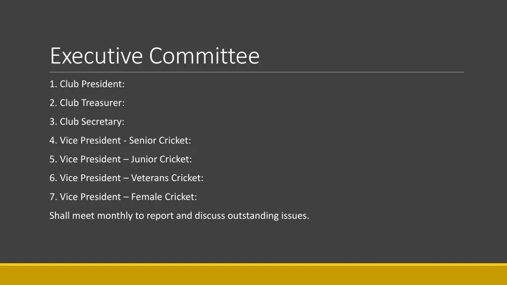 executive committee