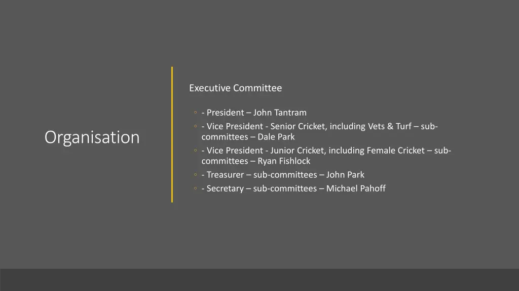 executive committee