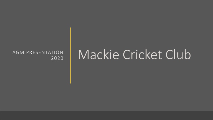 mackie cricket club