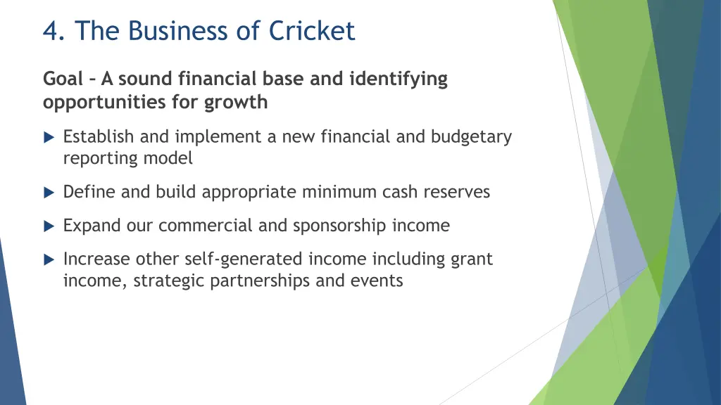 4 the business of cricket