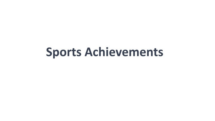 sports achievements