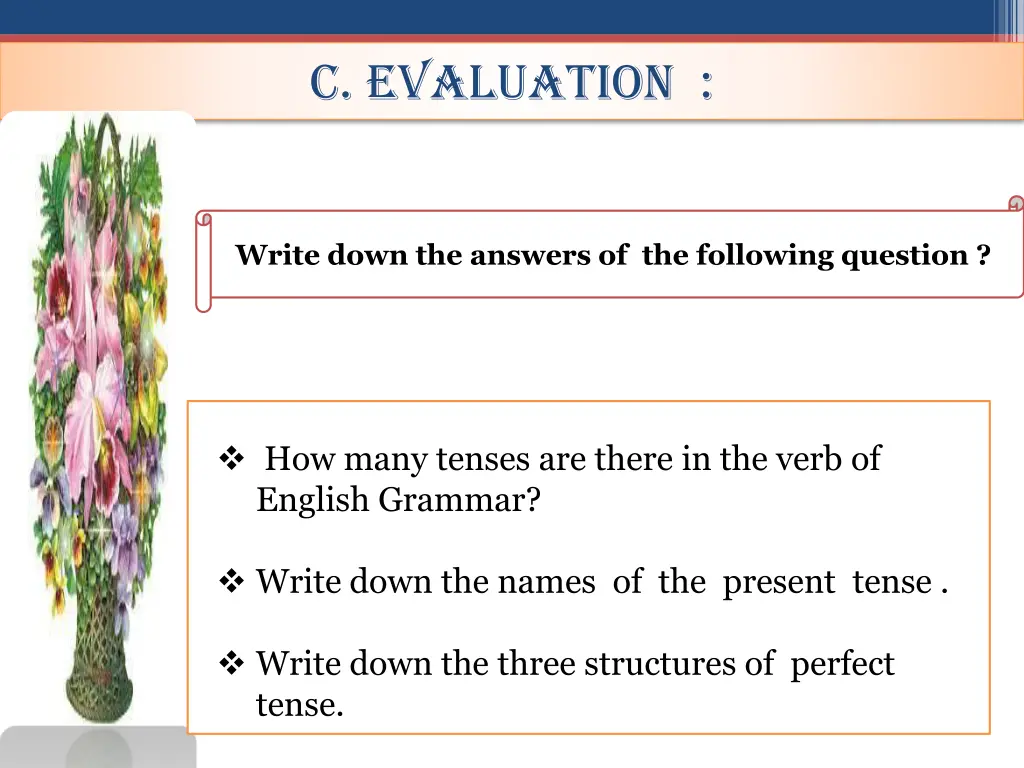 c evaluation