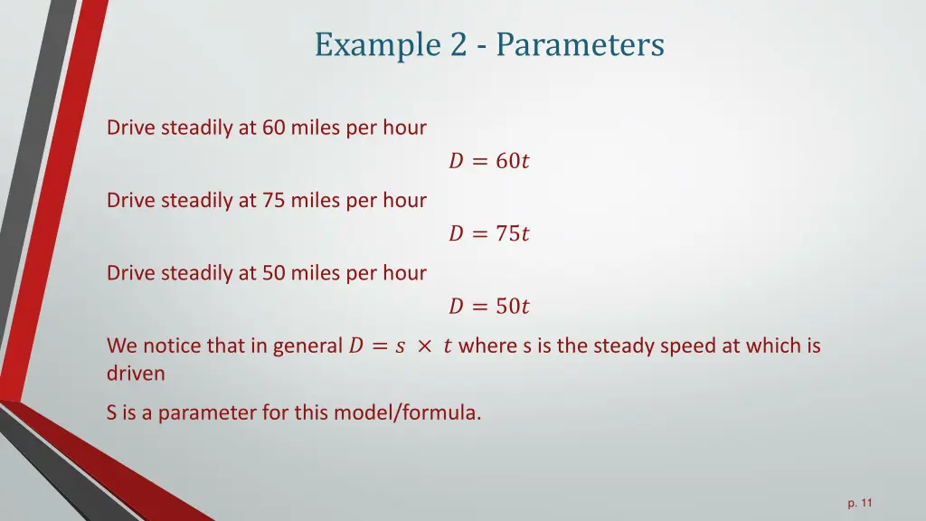 example 2 parameters