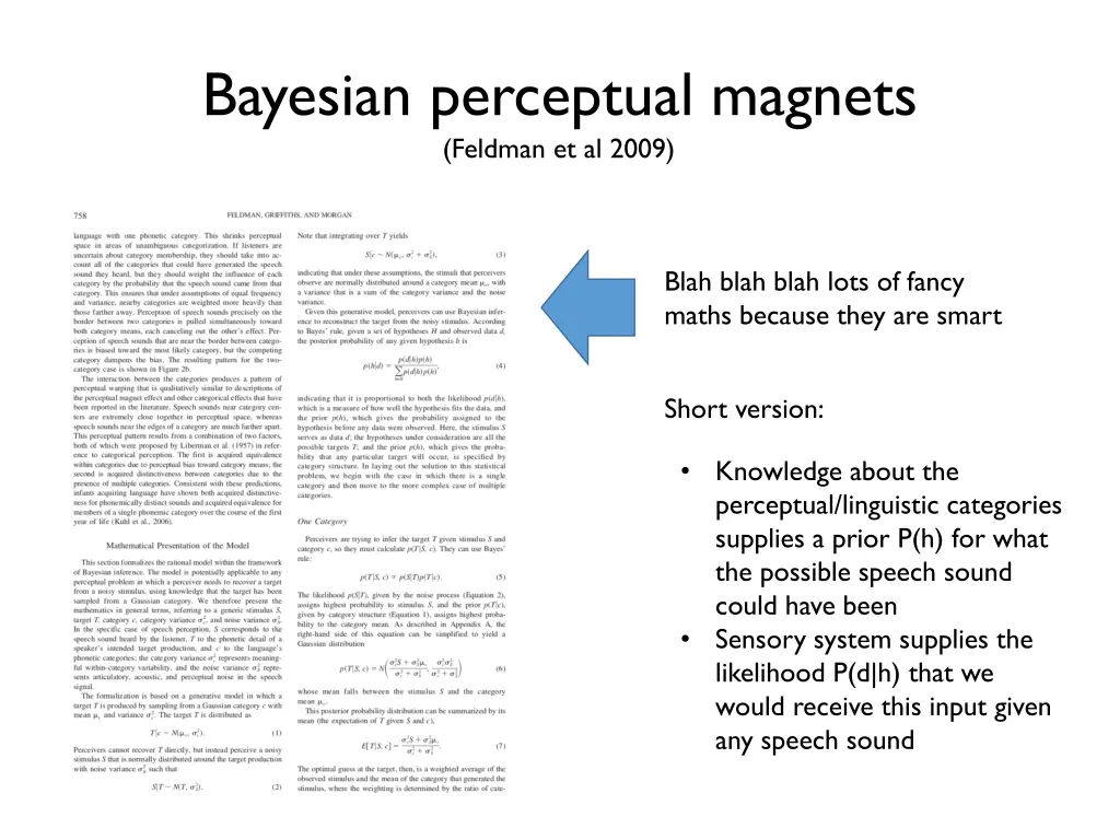 bayesian perceptual magnets feldman et al 2009 1