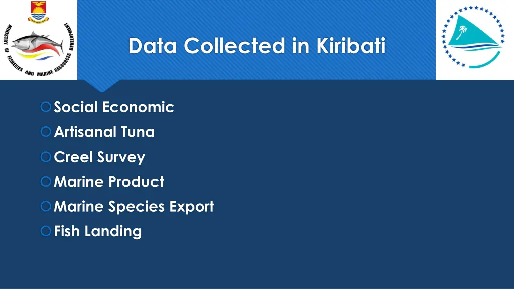 data collected in kiribati